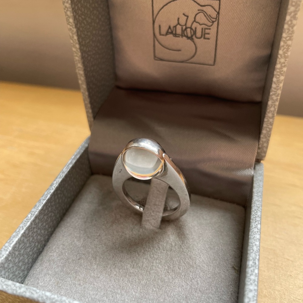 Lalique Crystal ring.